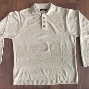 Mens button up sweater